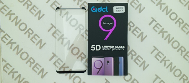 Samsung Galaxy S8 plus 3D siyah Ön  Tam Koruma